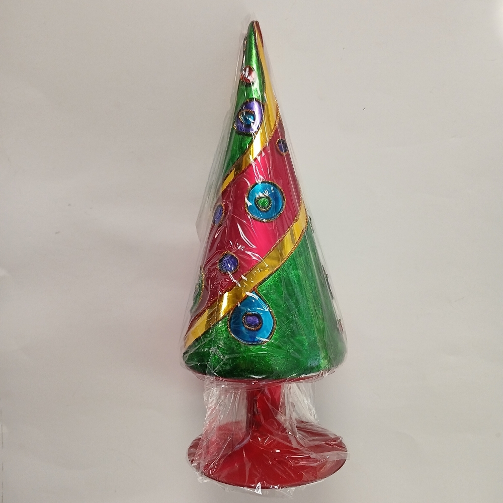 Westland Warm Reflections, 2006 Glass Colorful Christmas Tree.